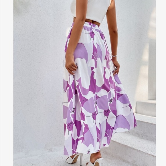 Bohemian Boho Floral Tropical Maxi Skirt - Picture 14 of 17